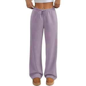 ATHMILE Womens Sweatpants Wide Leg Barrel Pants Baggy Joggers Low Waist Fall Fashion Winter Clothing Pockets 2026(Purple)