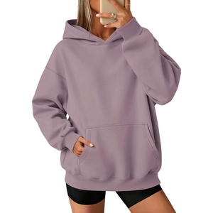ATHMILE Womens Oversized Hoodies Fleece Sweatshirts with Pocket | Drop Shoulder Fall Clothes,Trendy Streetwear Pullover,Comfort Workout Winter Outfits(Nutmeg)