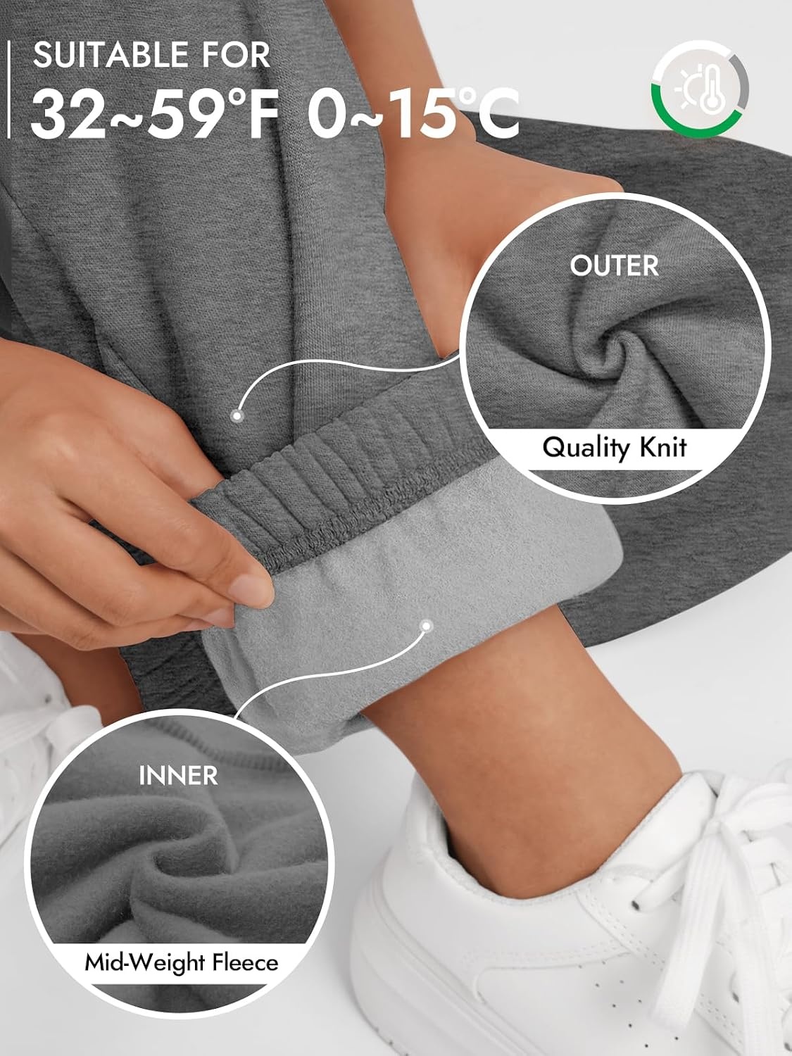 image:imageATHMILE Womens Cargo Sweatpants Oversized Fleece Joggers Fall Fashion Outfits Y2k Clothes 2026 with PocketsDarkgray