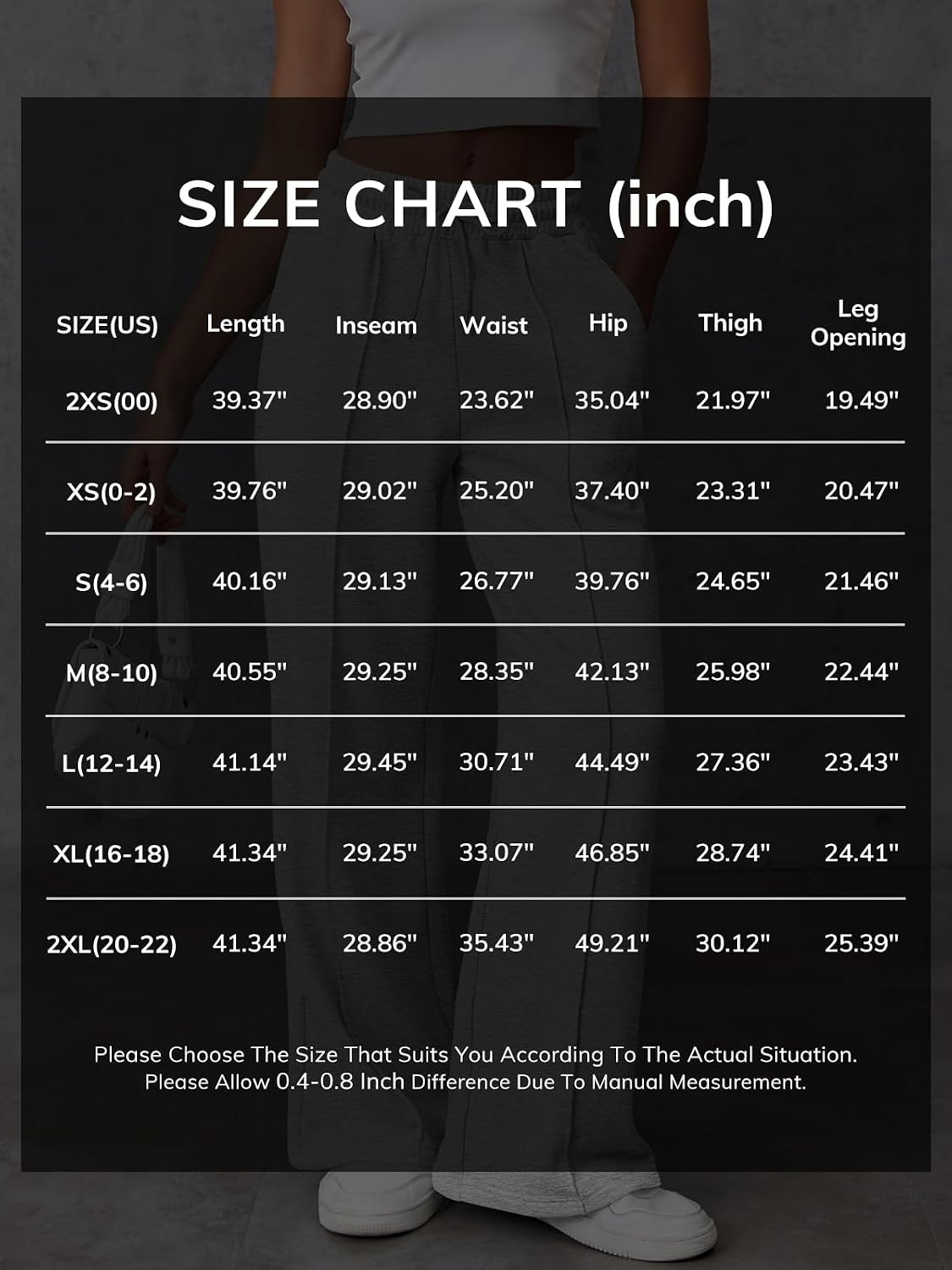 image:imageATHMILE Womens Wide Leg Sweatpants High Waisted Baggy Teen Girl PantsWine Red