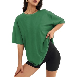 ATHMILE Womens Oversized T Shirts Short Sleeve Workout Tops(Forest)